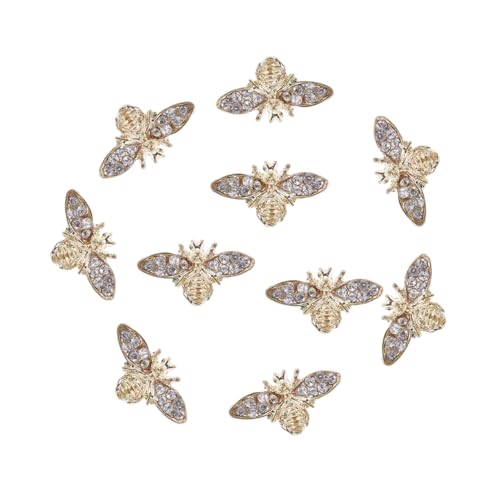 GANAZONO 10Stücke Bienen Nail Art Dekorationsset Legierungsnageldekor für Kreative Maniküre für Einzigartige Nageldesigns und Bühnenmakeup GANAZONO 10Stücke Bienen Nail Art Dekorationsset Legierungsnageldekor für Kreative Maniküre für Einzigartige Nageldesigns und Bühnenmakeup von GANAZONO