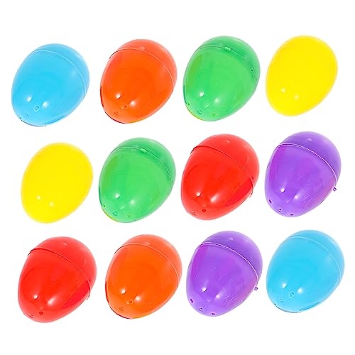 GANAZONO 12 Stück Teiliges Bunte Plastikeier Ostereier Deko für Osterparty Realistisch Modelliert Langlebig Multifunktional als Tischdeko für Farbintensiv zum Befüllen und GANAZONO 12 Stück Teiliges Bunte Plastikeier Ostereier Deko für Osterparty Realistisch Modelliert Langlebig Multifunktional als Tischdeko für Farbintensiv zum Befüllen und von GANAZONO