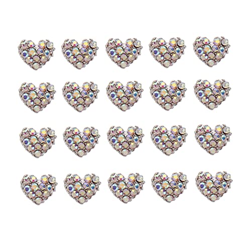 GANAZONO 20 Stück Herzförmige Strass Nagel Sticker Teilig Glänzende Nail Charms für DIY Nageldesign für Partys und Bastelprojekte Selbstklebende Nageldekorationen GANAZONO 20 Stück Herzförmige Strass Nagel Sticker Teilig Glänzende Nail Charms für DIY Nageldesign für Partys und Bastelprojekte Selbstklebende Nageldekorationen von GANAZONO