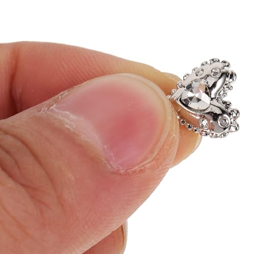 GANAZONO 25 Stück Teiliges Nail Art Herzförmige Nagelrhinestones Damen Nail Charms Robuste für Maniküre Party Nageldesign Zubehör von GANAZONO