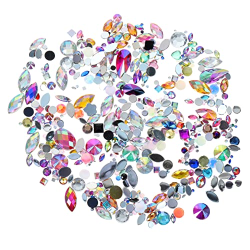 GANAZONO 300Stücke Flatback Strasssteine für DIY Bastelprojekte Dekorationssteine für Nagelkunst Gesichts und Handwerksdekoration Glänzende Acrylsteine GANAZONO 300Stücke Flatback Strasssteine für DIY Bastelprojekte Dekorationssteine für Nagelkunst Gesichts und Handwerksdekoration Glänzende Acrylsteine von GANAZONO