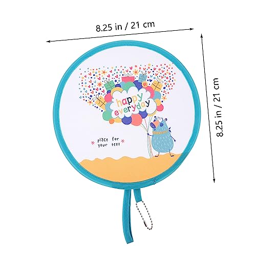 GANAZONO 4 Stück Faltbarer Handventilator Cartoon Mini Rundfächer für Tanz Leicht und Geräuschlos für Sommer Events Kostüm Dekoration GANAZONO 4 Stück Faltbarer Handventilator Cartoon Mini Rundfächer für Tanz Leicht und Geräuschlos für Sommer Events Kostüm Dekoration von GANAZONO