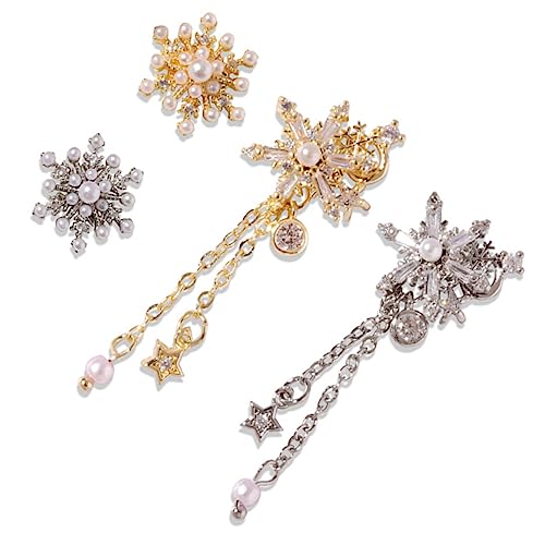GANAZONO 4 Stück Teiliges Schneeflocken Nagel Charms Dekorative Nagelschmuck für DIY Maniküre Weihnachts Nail Art Glitzernde Nail Ornamente für Besondere Anlässe GANAZONO 4 Stück Teiliges Schneeflocken Nagel Charms Dekorative Nagelschmuck für DIY Maniküre Weihnachts Nail Art Glitzernde Nail Ornamente für Besondere Anlässe von GANAZONO