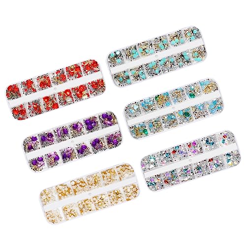 GANAZONO 5 Stück Teiliges Nagelkunst Zubehörset Glitzernde Strasssteine Perlen und Charms für Kreative Maniküre Dekorationen für und DIY Nail Art Projekte GANAZONO 5 Stück Teiliges Nagelkunst Zubehörset Glitzernde Strasssteine Perlen und Charms für Kreative Maniküre Dekorationen für und DIY Nail Art Projekte von GANAZONO