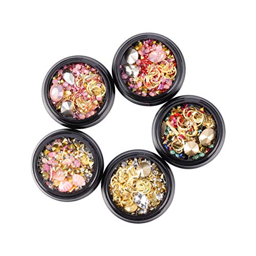 GANAZONO 5 Stück Teiliges Nagelstickers mit Stern und Mondmotiven Rhinestone Nail Art Charms für Kreative DIY Maniküre für Nagelkunstliebhaber und Professionelle Anwendungen GANAZONO 5 Stück Teiliges Nagelstickers mit Stern und Mondmotiven Rhinestone Nail Art Charms für Kreative DIY Maniküre für Nagelkunstliebhaber und Professionelle Anwendungen von GANAZONO
