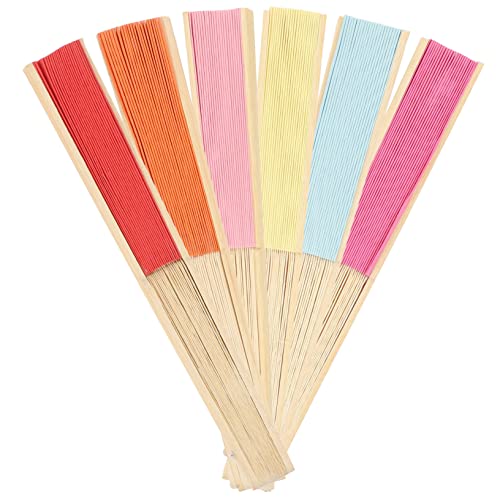 GANAZONO 6 Stück Faltbarer Papierhandfächer Diy Handheld Fächer für Kinderzimmer Hochzeiten und Partys Kreative Gestaltungsmöglichkeiten Bunten Farben für Dekoration und GANAZONO 6 Stück Faltbarer Papierhandfächer Diy Handheld Fächer für Kinderzimmer Hochzeiten und Partys Kreative Gestaltungsmöglichkeiten Bunten Farben für Dekoration und von GANAZONO