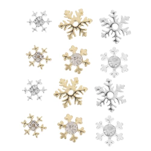 GANAZONO 60 Stck Schneeflocken Nagel Charms Glitzernde Nageldekoration für Dekorative Nail Art Accessoires Gold und Silber für DIY Nageldesigns GANAZONO 60 Stck Schneeflocken Nagel Charms Glitzernde Nageldekoration für Dekorative Nail Art Accessoires Gold und Silber für DIY Nageldesigns von GANAZONO