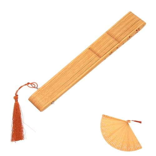 GANAZONO Handfächer Chinesischer Faltfächer für Tanz Performance und Sommerreisen Vintage Design mit Filigranen Mustern Leicht Tragbar und Dekorativ GANAZONO Handfächer Chinesischer Faltfächer für Tanz Performance und Sommerreisen Vintage Design mit Filigranen Mustern Leicht Tragbar und Dekorativ von GANAZONO