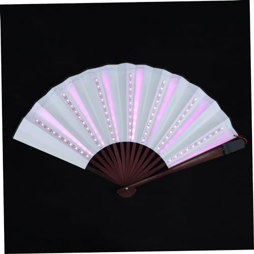 GANAZONO Luminous LED Faltfächer Tragbarer Leuchtender Fächer für Partys und Performances für Nachtclubs und Feierlichkeiten Leicht und Handlich Kreatives Tanzzubehör GANAZONO Luminous LED Faltfächer Tragbarer Leuchtender Fächer für Partys und Performances für Nachtclubs und Feierlichkeiten Leicht und Handlich Kreatives Tanzzubehör von GANAZONO