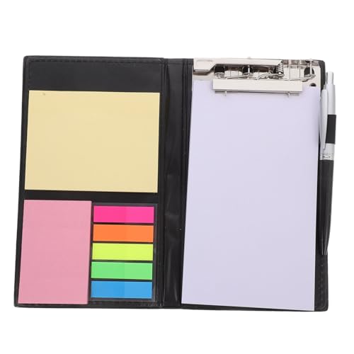 GANAZONO Notizbuch Set mit Klemmbrett und Stifthalter PU Integrierte Haftnotizen und Farbige Index Tabs für Büro Lehrer und Konferenzen GANAZONO Notizbuch Set mit Klemmbrett und Stifthalter PU Integrierte Haftnotizen und Farbige Index Tabs für Büro Lehrer und Konferenzen von GANAZONO