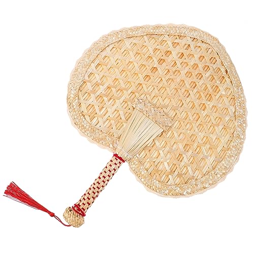 GANAZONO Woven Handfächer aus Handgefertigter Rustikaler Fächer im Chinesischen Stil für Sommer Partys und Strände Leicht Praktisch und Dekorativ GANAZONO Woven Handfächer aus Handgefertigter Rustikaler Fächer im Chinesischen Stil für Sommer Partys und Strände Leicht Praktisch und Dekorativ von GANAZONO