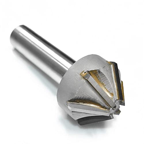 GANDE Fase mit Hartmetall 16-40mm 60/90 Grad Anfasen Metallwerkzeuge 1St (Color : 25x90deg x4Fx12mm) von GANDE