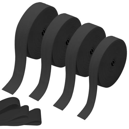 Gummiband, 20 meter Schwarzes Gummiband, Breite 10mm, 20mm, 30mm, 40mm, 4 Stück Gummiband nähen, Gummilitze Breit Gummibänder, Ideal für DIY, Kleidung und Basteln Gummiband, 20 meter Schwarzes Gummiband, Breite 10mm, 20mm, 30mm, 40mm, 4 Stück Gummiband nähen, Gummilitze Breit Gummibänder, Ideal für DIY, Kleidung und Basteln von GANILITY