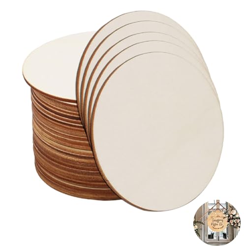 Holzscheiben, Naturholzscheiben, Unvollendete Holzscheiben, für Bemalen, DIY, Dekoration, Untersetzer, Handwerke, Weihnachten Diy-Projekte Handwerk, 20 Stück Holzscheiben, Durchmesser 10 cm Holzscheiben, Naturholzscheiben, Unvollendete Holzscheiben, für Bemalen, DIY, Dekoration, Untersetzer, Handwerke, Weihnachten Diy-Projekte Handwerk, 20 Stück Holzscheiben, Durchmesser 10 cm von GANILITY