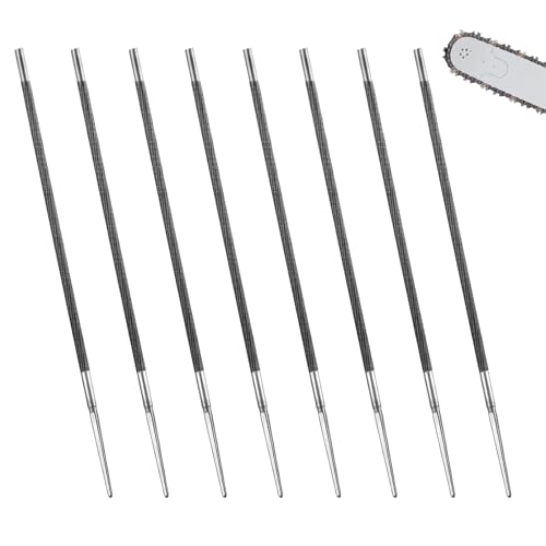 Kettensägenfeile, 8 Stück Rundfeile Sägeketten, 4.8mm Kettensäge Feilen, Rasenmäher Kettensäge Schärfefefeile, Sägekettenfeilenset, für Manuelle Schärfen von Sägeketten Kettensägenfeile, 8 Stück Rundfeile Sägeketten, 4.8mm Kettensäge Feilen, Rasenmäher Kettensäge Schärfefefeile, Sägekettenfeilenset, für Manuelle Schärfen von Sägeketten von GANILITY