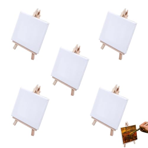Mini Staffeleien mit Leinwand, Mini Holzstaffelei Set, Leinwand mit Staffelei Kleine, für Hochzeit Dekoration, Malhandwerk (5) Mini Staffeleien mit Leinwand, Mini Holzstaffelei Set, Leinwand mit Staffelei Kleine, für Hochzeit Dekoration, Malhandwerk (5) von GANILITY
