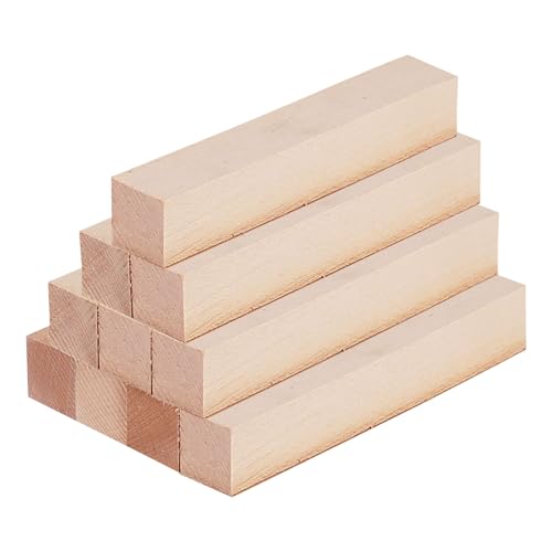 Schnitzholz, 12 Stück Lindenholz Holzblöcke zum Schnitzen, 2,5x2,5x15cm Schnitzen Holzblöcke Unbehandelt, Schnitzholz für Drechseln und Holz Schnitzen, für Handwerkliche Praxis Schnitzholz, 12 Stück Lindenholz Holzblöcke zum Schnitzen, 2,5x2,5x15cm Schnitzen Holzblöcke Unbehandelt, Schnitzholz für Drechseln und Holz Schnitzen, für Handwerkliche Praxis von GANILITY