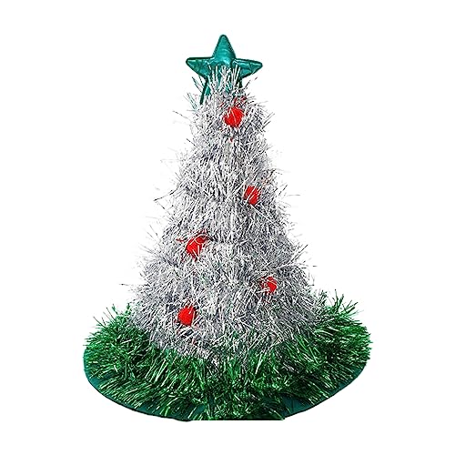 GANYKQ Lametta Weihnachtsbaum Hut Grün Hut Lustige Weihnachtsmann Hüte Cosplay Party Kostüm Weihnachten für Erwachsene GANYKQ Lametta Weihnachtsbaum Hut Grün Hut Lustige Weihnachtsmann Hüte Cosplay Party Kostüm Weihnachten für Erwachsene von GANYKQ