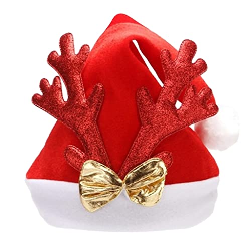 GANYKQ Weiche Weihnachtsmütze Hirsch Horn Weihnachten Party Hut Plüsch Nikolausmütze Navidads Requisiten Neujahr Dicke Weihnachtsmütze Erwachsene GANYKQ Weiche Weihnachtsmütze Hirsch Horn Weihnachten Party Hut Plüsch Nikolausmütze Navidads Requisiten Neujahr Dicke Weihnachtsmütze Erwachsene von GANYKQ