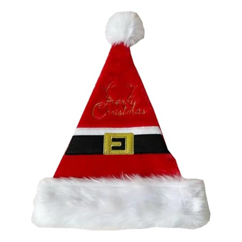 GANYKQ Weihnachtsmütze Nikolausmütze Partyhut für Silvester Bühnenauftritte Weihnachten Familientreffen Kopfbedeckung Party Requisiten GANYKQ Weihnachtsmütze Nikolausmütze Partyhut für Silvester Bühnenauftritte Weihnachten Familientreffen Kopfbedeckung Party Requisiten von GANYKQ
