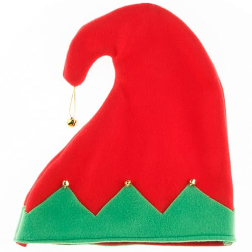 GANYKQ Weihnachtsmütze mit Glocken mit Krempe für Weihnachtsfeiern Dress Up Cosplay GANYKQ Weihnachtsmütze mit Glocken mit Krempe für Weihnachtsfeiern Dress Up Cosplay von GANYKQ