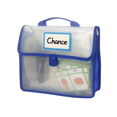 Tragbare Projekttasche, Büchertasche, transparentes Etikettenfenster, 31 x 5,5 x 23 cm, Datei-Aufbewahrungstasche für Schüler Tragbare Projekttasche, Büchertasche, transparentes Etikettenfenster, 31 x 5,5 x 23 cm, Datei-Aufbewahrungstasche für Schüler von GANYKQ