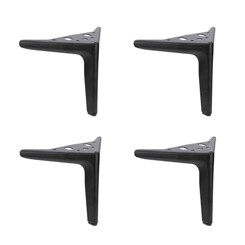 GAOBINGB 4 Stück Möbelbeine, Schrankfüße aus Metall, dreieckige Sofabeine, Moderne dreieckige Möbelfüße aus Metall, dreieckige Ersatzstützbeine, für Sofas, Couchtische, Fernsehschränke usw. (25 cm, s von GAOBINGB