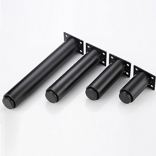 GAOBINGB 4 Stück verstellbare runde Möbelbeine, Sofabeine aus Metall, verstellbare Tischbeine aus Metall, DIY-Ersatz-Stützfüße, Füße für Couch, Tisch, Stuhl, Schreibtisch, Schrank (80 mm, schwarz) GAOBINGB 4 Stück verstellbare runde Möbelbeine, Sofabeine aus Metall, verstellbare Tischbeine aus Metall, DIY-Ersatz-Stützfüße, Füße für Couch, Tisch, Stuhl, Schreibtisch, Schrank (80 mm, schwarz) von GAOBINGB