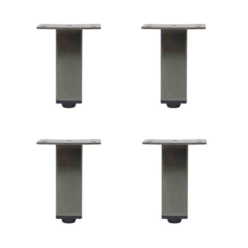 GAOBINGB 4er-Pack Möbelbeine, verstellbare Metallfüße, Edelstahl, verstellbar 0–1 cm, für Sofa-Couchtische, Fernsehschränke und andere Möbelseitenbeine oder Mittelfuß (schwarz, 25 cm (9,8 Zoll)) GAOBINGB 4er-Pack Möbelbeine, verstellbare Metallfüße, Edelstahl, verstellbar 0–1 cm, für Sofa-Couchtische, Fernsehschränke und andere Möbelseitenbeine oder Mittelfuß (schwarz, 25 cm (9,8 Zoll)) von GAOBINGB