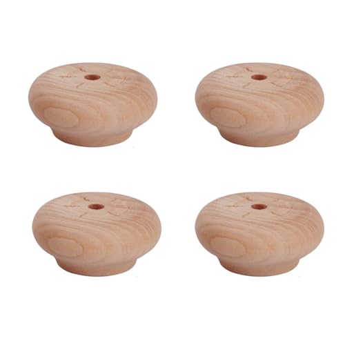 GAOBINGB 4er-Set Sofabeine aus Holz, Möbelbeine aus Massivholz, runde Ersatzfüße für Möbel in Brötchenform für Couch, Bett, Sessel, Schrank, Couchtisch, TV-Ständer, Ottomane, Zweisitzer, mit Zubehör, GAOBINGB 4er-Set Sofabeine aus Holz, Möbelbeine aus Massivholz, runde Ersatzfüße für Möbel in Brötchenform für Couch, Bett, Sessel, Schrank, Couchtisch, TV-Ständer, Ottomane, Zweisitzer, mit Zubehör, von GAOBINGB