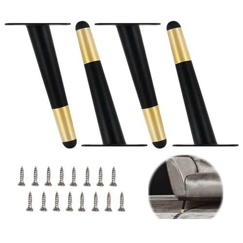 GAOBINGB Auswechselbare Möbelbeine aus Metall, 4 Stück Möbeltischbeine, Sofabeine, Bett-, Fernsehschrank-, Schreibtisch-, Couchtisch-, Esstisch- und andere Möbelstützfüße, mit Schrauben (Mehrfarbig, GAOBINGB Auswechselbare Möbelbeine aus Metall, 4 Stück Möbeltischbeine, Sofabeine, Bett-, Fernsehschrank-, Schreibtisch-, Couchtisch-, Esstisch- und andere Möbelstützfüße, mit Schrauben (Mehrfarbig, von GAOBINGB