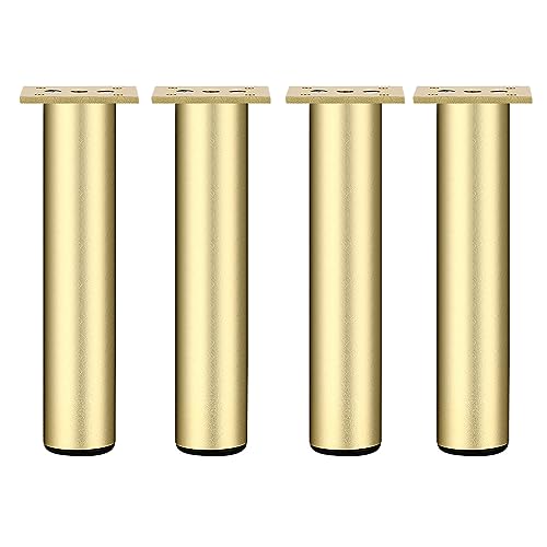 GAOBINGB Möbelbeine, 4er-Set, verstellbare Möbelbeine, Moderne Sofabeine aus Metall, runde Basis aus Aluminiumlegierung, DIY-Möbelersatzbeine, für Stuhl-, Schreibtisch-, Schrank- und Schrankfüße, GOL GAOBINGB Möbelbeine, 4er-Set, verstellbare Möbelbeine, Moderne Sofabeine aus Metall, runde Basis aus Aluminiumlegierung, DIY-Möbelersatzbeine, für Stuhl-, Schreibtisch-, Schrank- und Schrankfüße, GOL von GAOBINGB