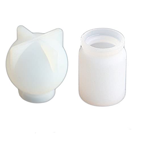 2 Stück Harzform Epoxid-Kristall kleine Flasche Aufbewahrungsbox Form Silikonharz Anhänger Form für Handwerk Heimdekoration von GAOFESA