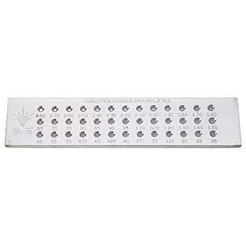 39 Löcher, 0,26–2,80 mm, Drahtziehplatte, Stahl, Schmuckdraht, runde Ziehplatte für Schmuckherstellungswerkzeuge 39 Löcher, 0,26–2,80 mm, Drahtziehplatte, Stahl, Schmuckdraht, runde Ziehplatte für Schmuckherstellungswerkzeuge von GAOFESA