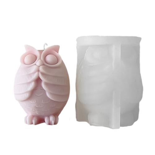 3D Eule Silikonkerzenform Duft Kerzenwachsform Handgefertigtes Gipsharz Seife Herstellung Craft Form Desktop Orament 3D Eule Silikonkerzenform Duft Kerzenwachsform Handgefertigtes Gipsharz Seife Herstellung Craft Form Desktop Orament von GAOFESA