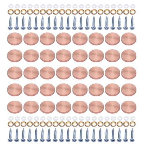 40 Stück Dekorative Glasschrauben Stahlkappen Rostfrei Schraubkappen Set für Badezimmer Küche Decke & Wand Dekorationen 40 Stück Dekorative Glasschrauben Stahlkappen Rostfrei Schraubkappen Set für Badezimmer Küche Decke & Wand Dekorationen von GAOFESA
