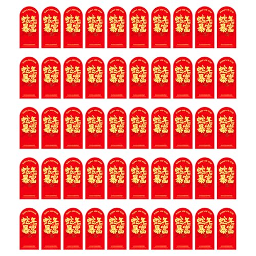 50 Stück Happy New Year Siegel Aufkleber Chinesisches Neujahr Dekorative Aufkleber Etiketten Selbstklebend Rechteck Aufkleber 50 Stück Happy New Year Siegel Aufkleber Chinesisches Neujahr Dekorative Aufkleber Etiketten Selbstklebend Rechteck Aufkleber von GAOFESA