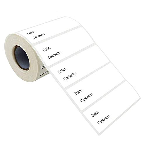 500 Stück Küchen-Aufkleber, für Kühlschrank, Gefrierschrank, Lebensmittelaufbewahrung, Datum, Inhalt, Etiketten, Etiketten, bedruckbar 500 Stück Küchen-Aufkleber, für Kühlschrank, Gefrierschrank, Lebensmittelaufbewahrung, Datum, Inhalt, Etiketten, Etiketten, bedruckbar von GAOFESA