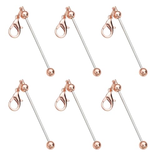 6 Stück/Set Perlen-Schlüsselanhänger, kreative Perlen, Schlüsselanhänger, Metallperlen, Schlüsselanhänger, Zubehör für Schmuckherstellung 6 Stück/Set Perlen-Schlüsselanhänger, kreative Perlen, Schlüsselanhänger, Metallperlen, Schlüsselanhänger, Zubehör für Schmuckherstellung von GAOFESA