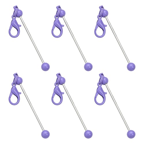 6 Stück/Set Perlen-Schlüsselanhänger, kreative Perlen, Schlüsselanhänger, Metallperlen, Schlüsselanhänger, Zubehör für Schmuckherstellung 6 Stück/Set Perlen-Schlüsselanhänger, kreative Perlen, Schlüsselanhänger, Metallperlen, Schlüsselanhänger, Zubehör für Schmuckherstellung von GAOFESA
