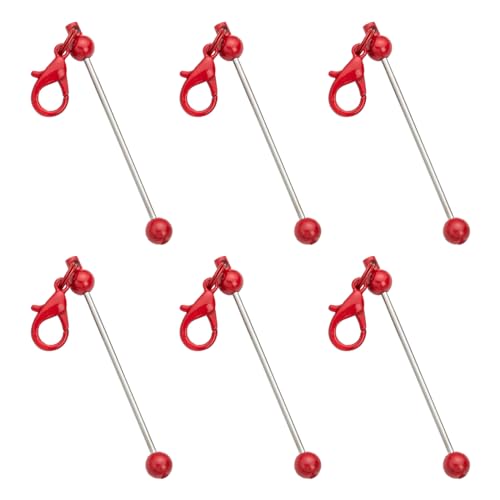 6 Stück/Set Perlen-Schlüsselanhänger, kreative Perlen, Schlüsselanhänger, Metallperlen, Schlüsselanhänger, Zubehör für Schmuckherstellung 6 Stück/Set Perlen-Schlüsselanhänger, kreative Perlen, Schlüsselanhänger, Metallperlen, Schlüsselanhänger, Zubehör für Schmuckherstellung von GAOFESA