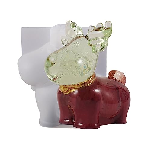 Epoxidharz-Form, 3D-Weihnachts-Hirschsockenform, handgefertigte Dekorationen, Bastelbedarf Epoxidharz-Form, 3D-Weihnachts-Hirschsockenform, handgefertigte Dekorationen, Bastelbedarf von GAOFESA