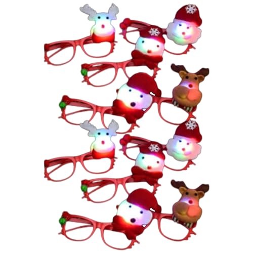 GAOFESA 10 Stück Weihnachtsbrillen Weihnachtsmann dekorative Brille Rahmen Erwachsene Kind Party Kostüm Zubehör Foto Requisiten Weihnachtsdekoration GAOFESA 10 Stück Weihnachtsbrillen Weihnachtsmann dekorative Brille Rahmen Erwachsene Kind Party Kostüm Zubehör Foto Requisiten Weihnachtsdekoration von GAOFESA