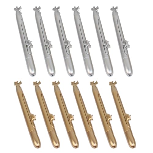 GAOFESA 12 x Kugelschreiber, glattes Schreiben, U-Boot-Kugelschreiber, schwarzer Stift, Büro, Schule, Klassenzimmer von GAOFESA