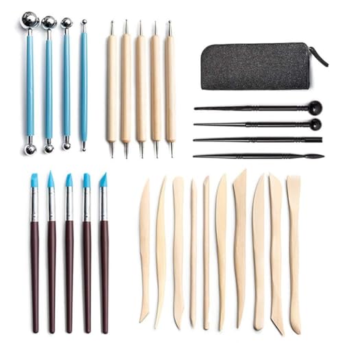 GAOFESA 28 Stück/Set handgefertigte Keramik-Ton-Modellierwerkzeug, geschnitzte Anstecknadeln GAOFESA 28 Stück/Set handgefertigte Keramik-Ton-Modellierwerkzeug, geschnitzte Anstecknadeln von GAOFESA