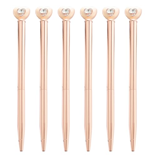 GAOFESA 6 x 1,0 mm Ölschreiber, Herz-Kugelschreiber, dekorativer Stift, glattes Schreiben, Schulbedarf, Schreibwaren zum Schreiben GAOFESA 6 x 1,0 mm Ölschreiber, Herz-Kugelschreiber, dekorativer Stift, glattes Schreiben, Schulbedarf, Schreibwaren zum Schreiben von GAOFESA