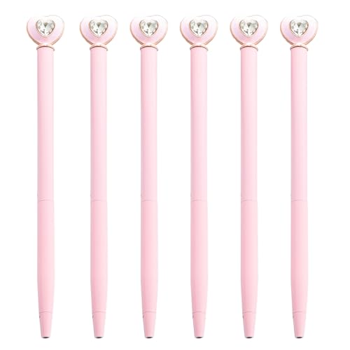 GAOFESA 6 x 1,0 mm Ölschreiber, Herz-Kugelschreiber, dekorativer Stift, glattes Schreiben, Schulbedarf, Schreibwaren zum Schreiben GAOFESA 6 x 1,0 mm Ölschreiber, Herz-Kugelschreiber, dekorativer Stift, glattes Schreiben, Schulbedarf, Schreibwaren zum Schreiben von GAOFESA