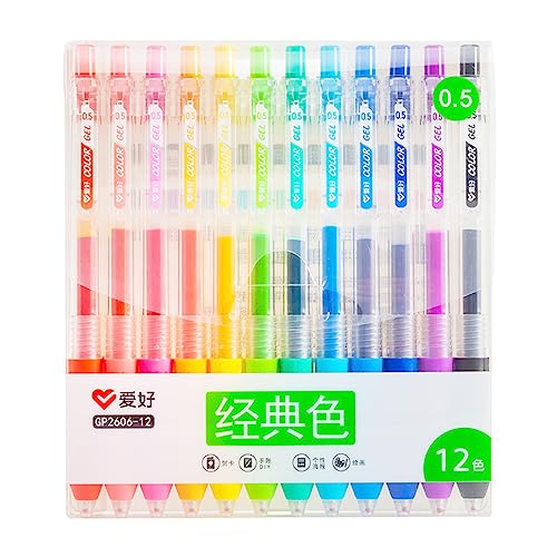 GAOFESA Gerader Flüssiggelstift, flüssiger Tintenroller, 0,5 mm, flüssiger Kugelschreiber, schnelltrocknender Stift zum Schreiben von GAOFESA