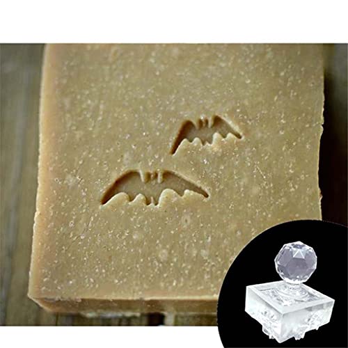 GAOFESA Halloween Acryl Transparent Siegel Natürliche Bio-Seifenherstellung Werkzeuge Zubehör Cartoon Muster Seife Stempelblock von GAOFESA