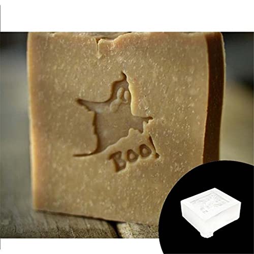 GAOFESA Halloween Acryl Transparent Siegel Natürliche Bio-Seifenherstellung Werkzeuge Zubehör Cartoon Muster Seife Stempelblock von GAOFESA